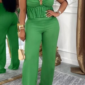 Paradise Green Jumpsuit