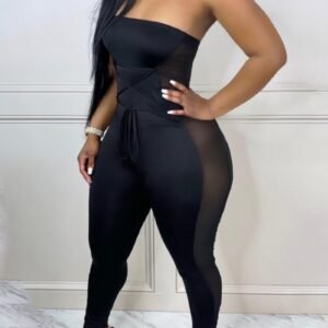 Mesh Side Jumpsuit