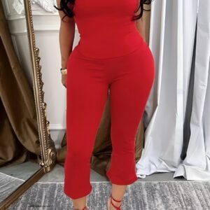 Red Popper Two Piece Set
